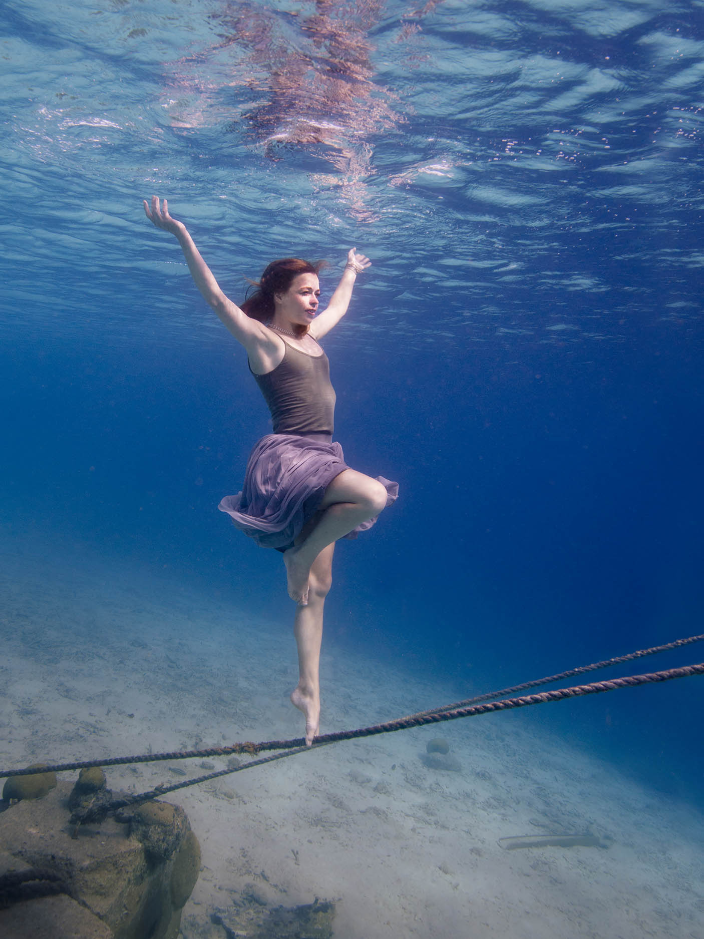 underwater photoshoot on bonaire